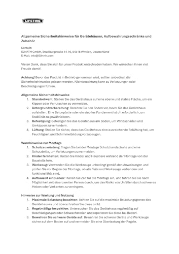 Lifetime 60209 Vertical Storage Shed (53 Cubic feet), Roof Brown, 74 x 142 x 174 cm