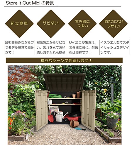 Keter Store It Out - 2-Door Outdoor Furniture Storage Shed, Fade-Free and Weather-Resistant