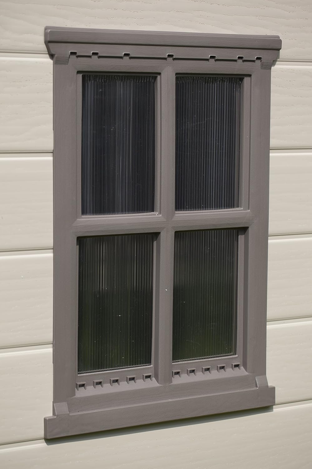 Keter Factor 8 x 6 ft Outdoor Storage Shed, Beige/Brown