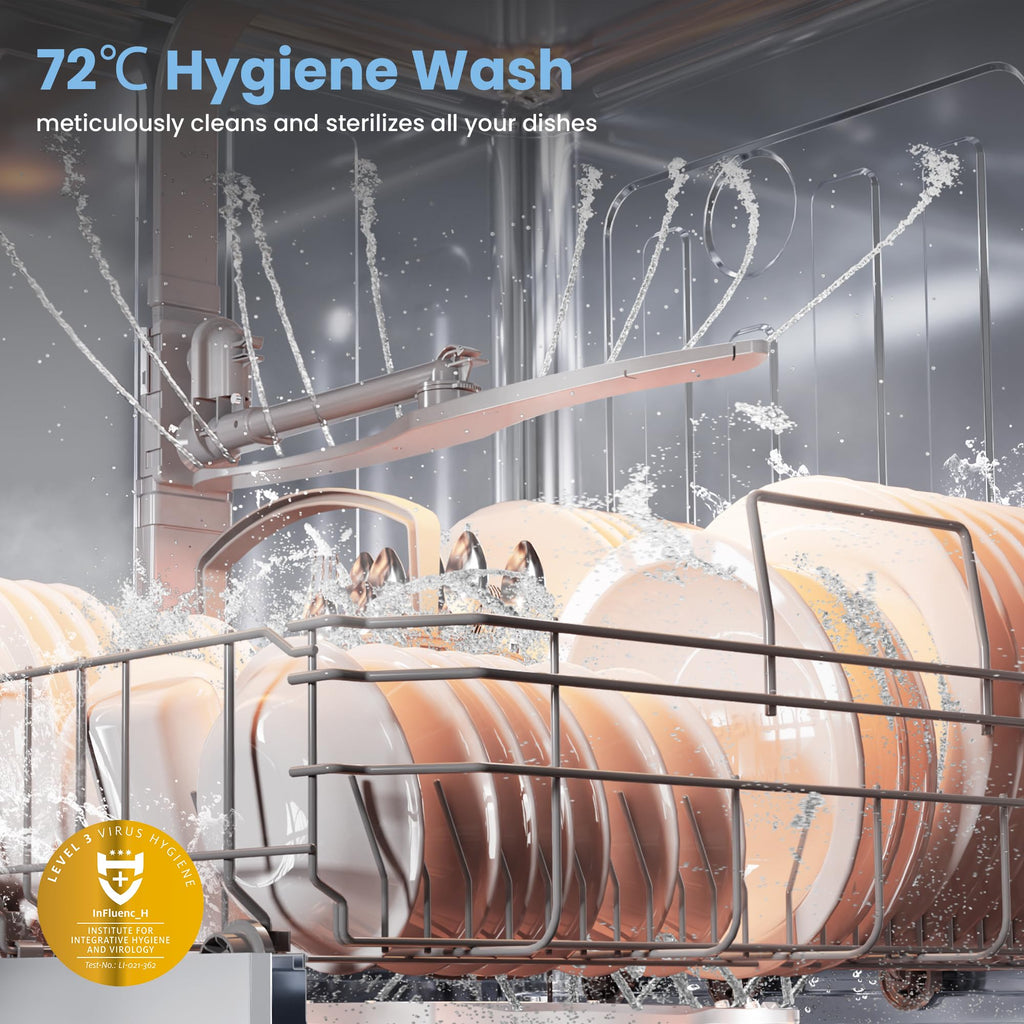 COMFEE' Freestanding Dishwasher CDWPF1201PB-UK 60cm Width, Full Size Dishwasher