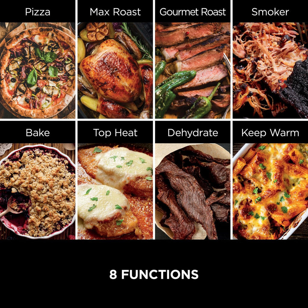 Ninja Woodfire Electric Outdoor Oven, 8-in-1 Pizza Oven, High-Heat Roaster & BBQ Smoker